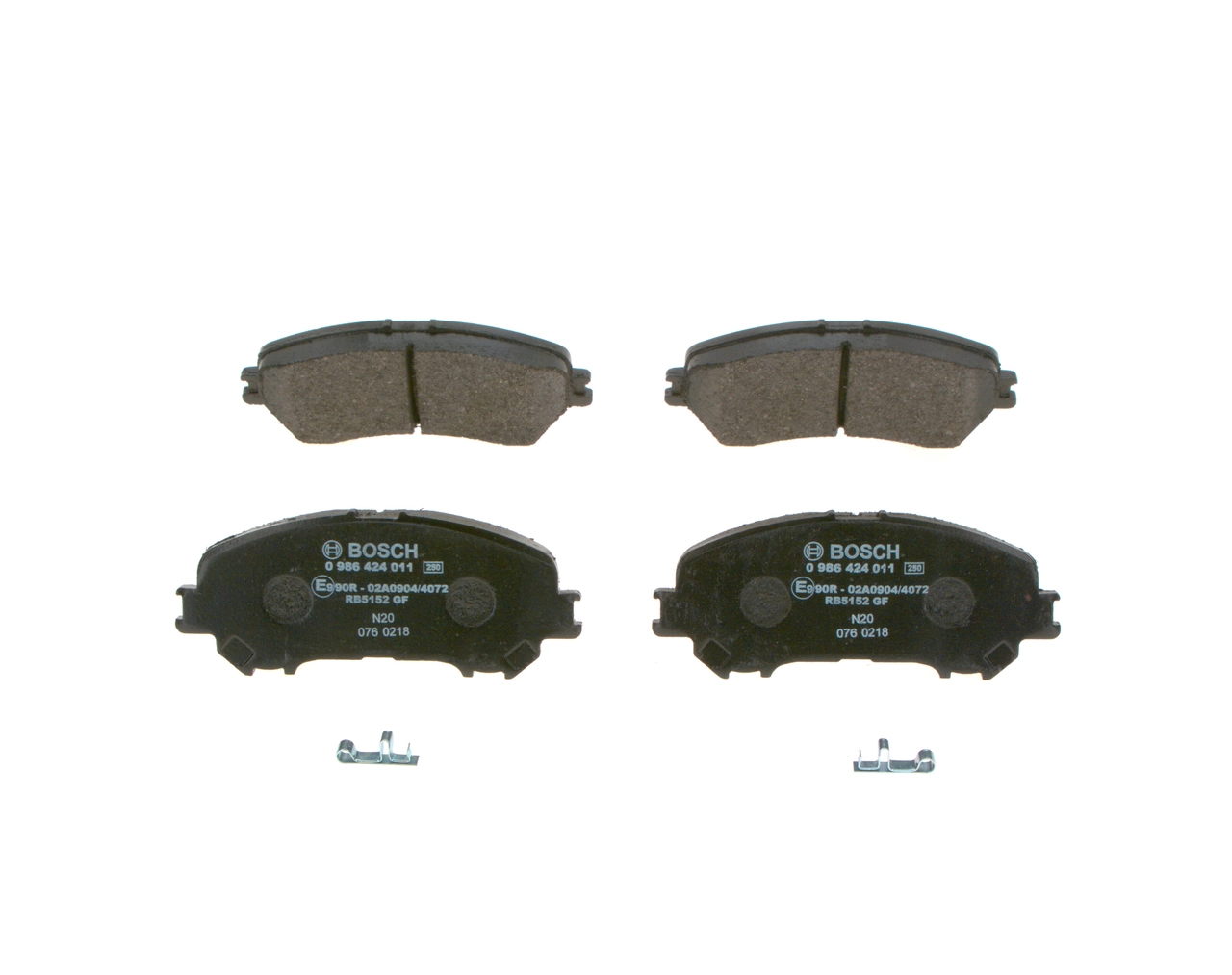 Sapatas do freio dianteiras de disco Bosch 0986424011 preço, a partir de 29,91 USD