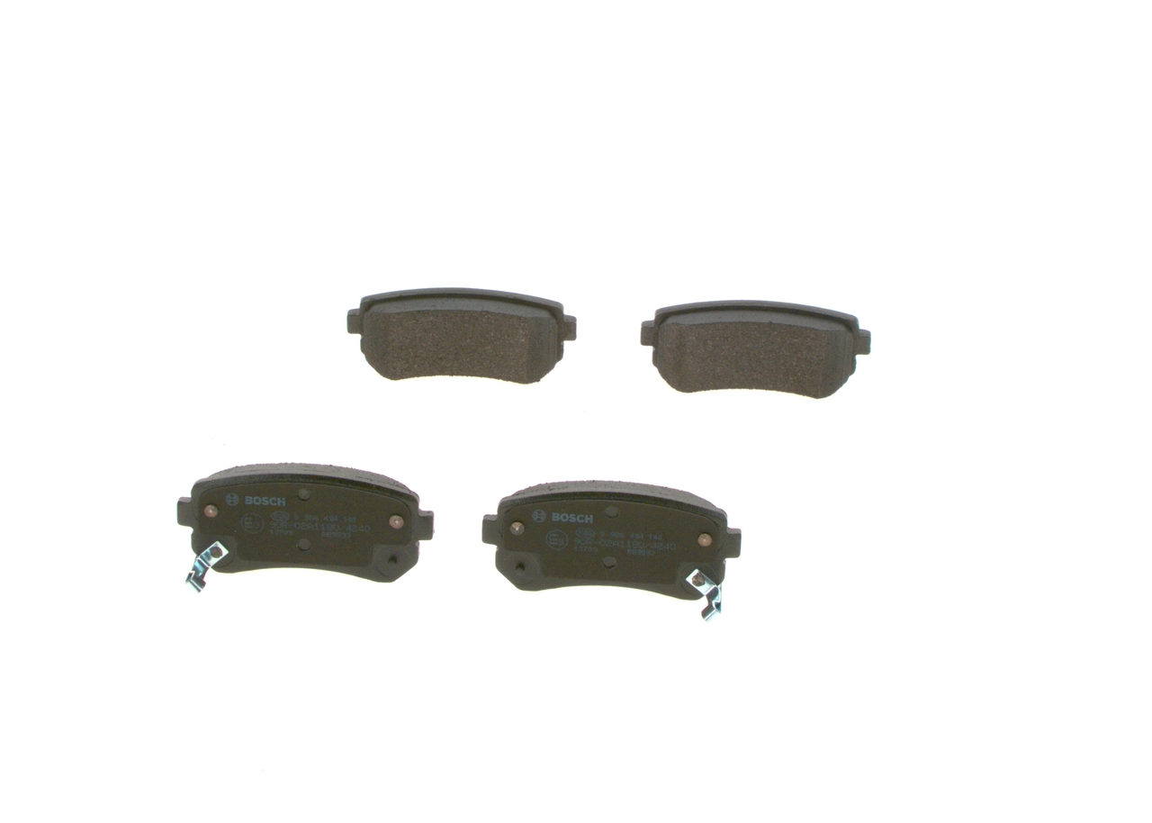 0986494140 Bosch Sapatas do freio traseiras de disco