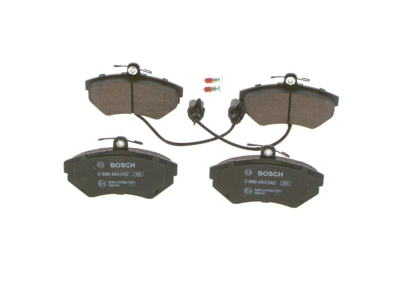 Sapatas do freio dianteiras de disco Bosch 0986494042 preço, a partir de 41,43 USD