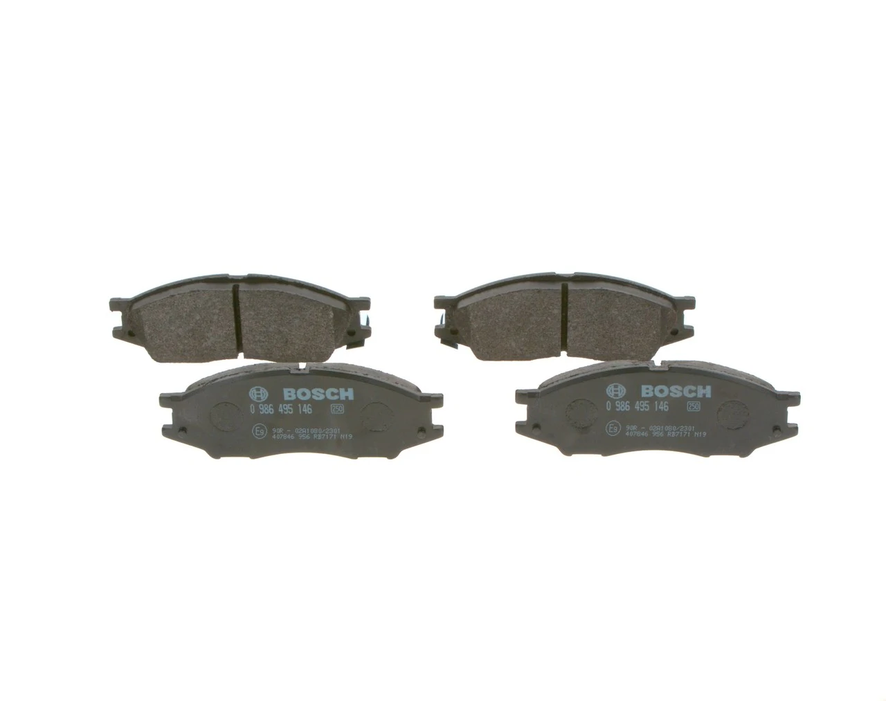 0986495146 Bosch Sapatas do freio dianteiras de disco