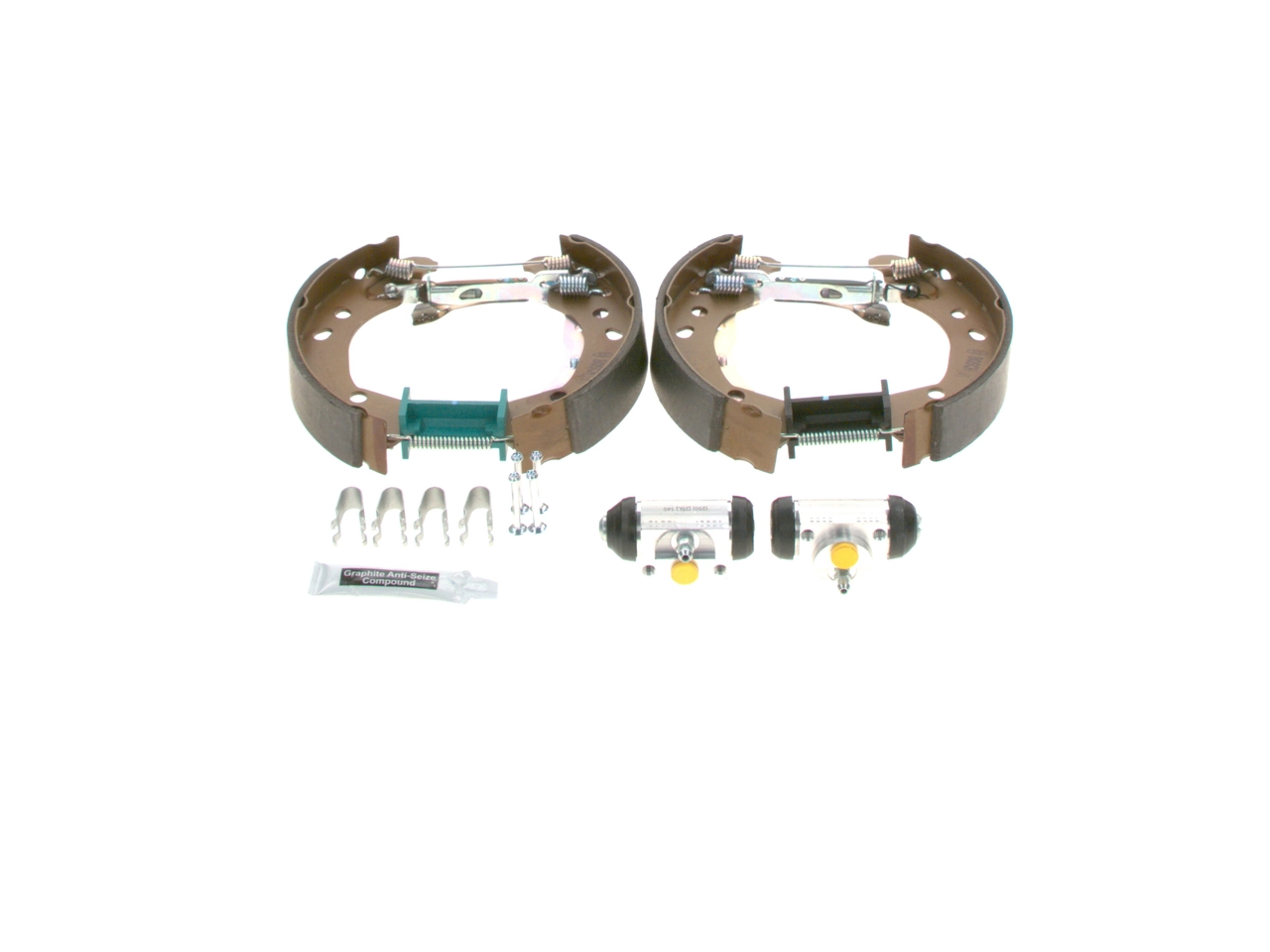 Compre 0204114626 Bosch Sapatas do freio traseiras de tambor