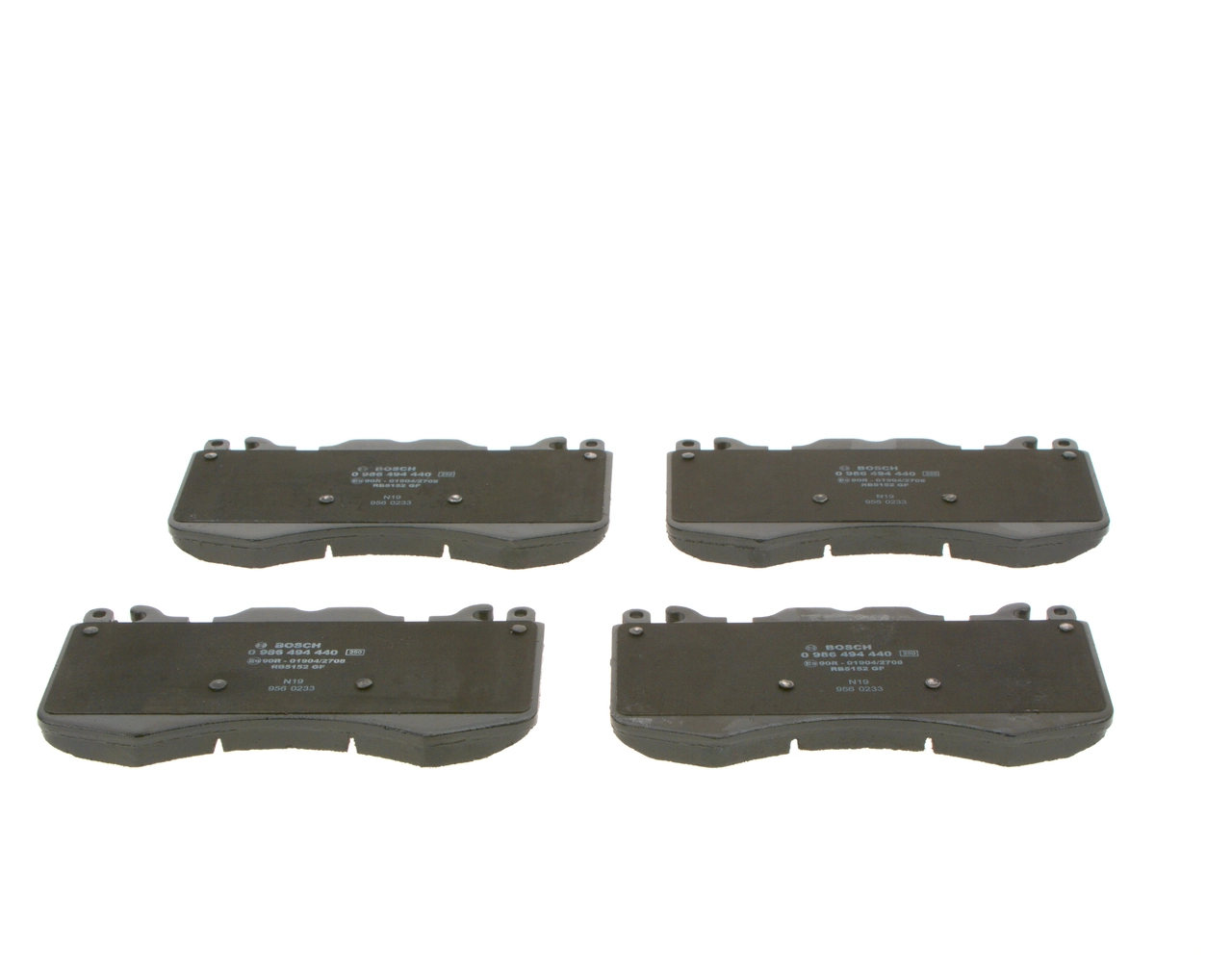 0986494440 Bosch Sapatas do freio dianteiras de disco