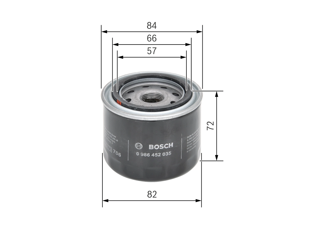 Filtro de óleo Bosch 0986452035 preço, a partir de 8,50 USD