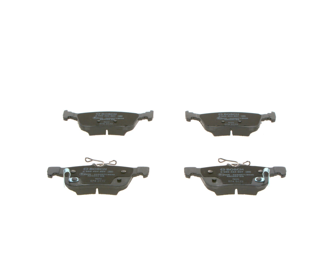Sapatas do freio traseiras de disco Bosch 0986424807 preço, a partir de 53,77 USD