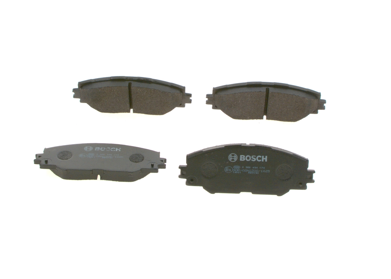0986494174 Bosch Sapatas do freio dianteiras de disco