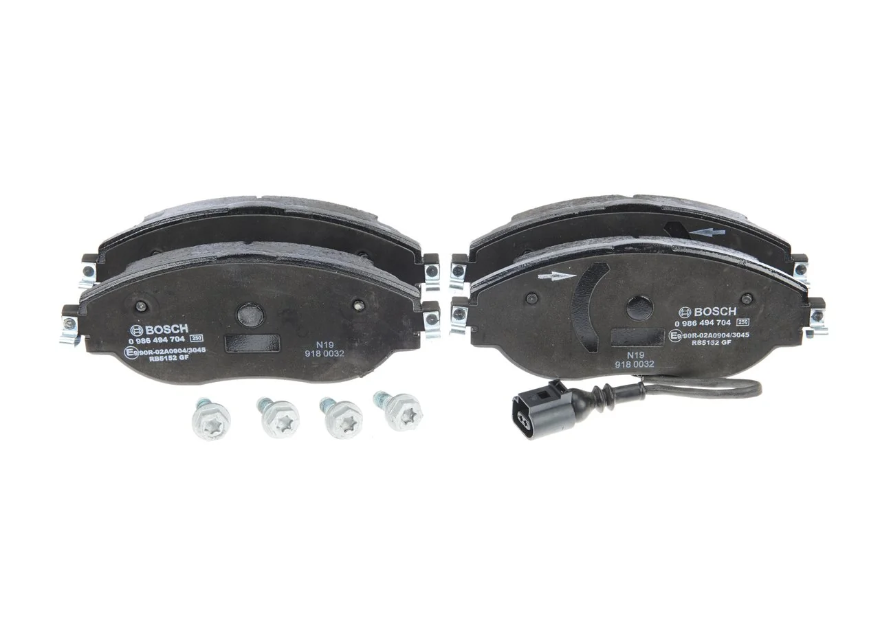 0986494704 Bosch Sapatas do freio dianteiras de disco