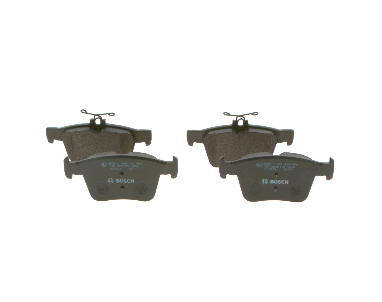 Sapatas do freio traseiras de disco Bosch 0986494659 preço, a partir de 35,74 USD