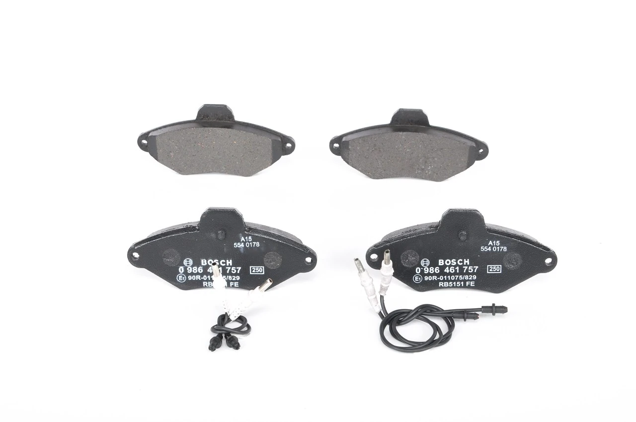 Compre 0986461757 Bosch Sapatas do freio dianteiras de disco