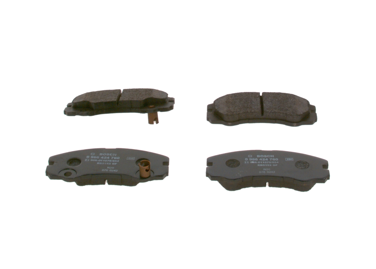 Compre 0986424760 Bosch Sapatas do freio dianteiras de disco