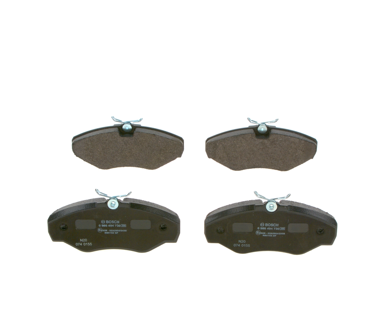 0986494730 Bosch Sapatas do freio dianteiras de disco