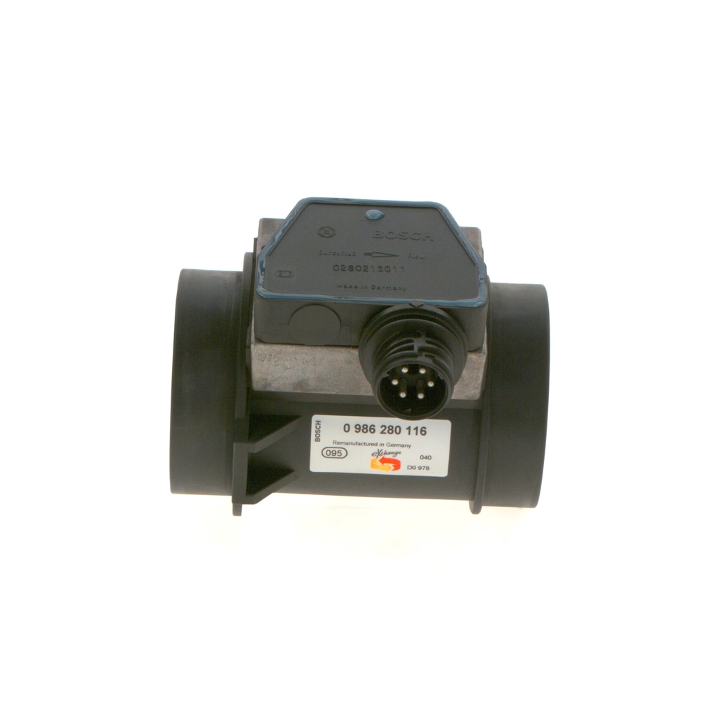 0986280116 Bosch Sensor de fluxo (consumo) de ar, medidor de consumo M.A.F. - (Mass Airflow)