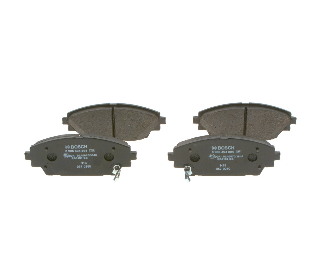 Compre 0986494804 Bosch Sapatas do freio dianteiras de disco