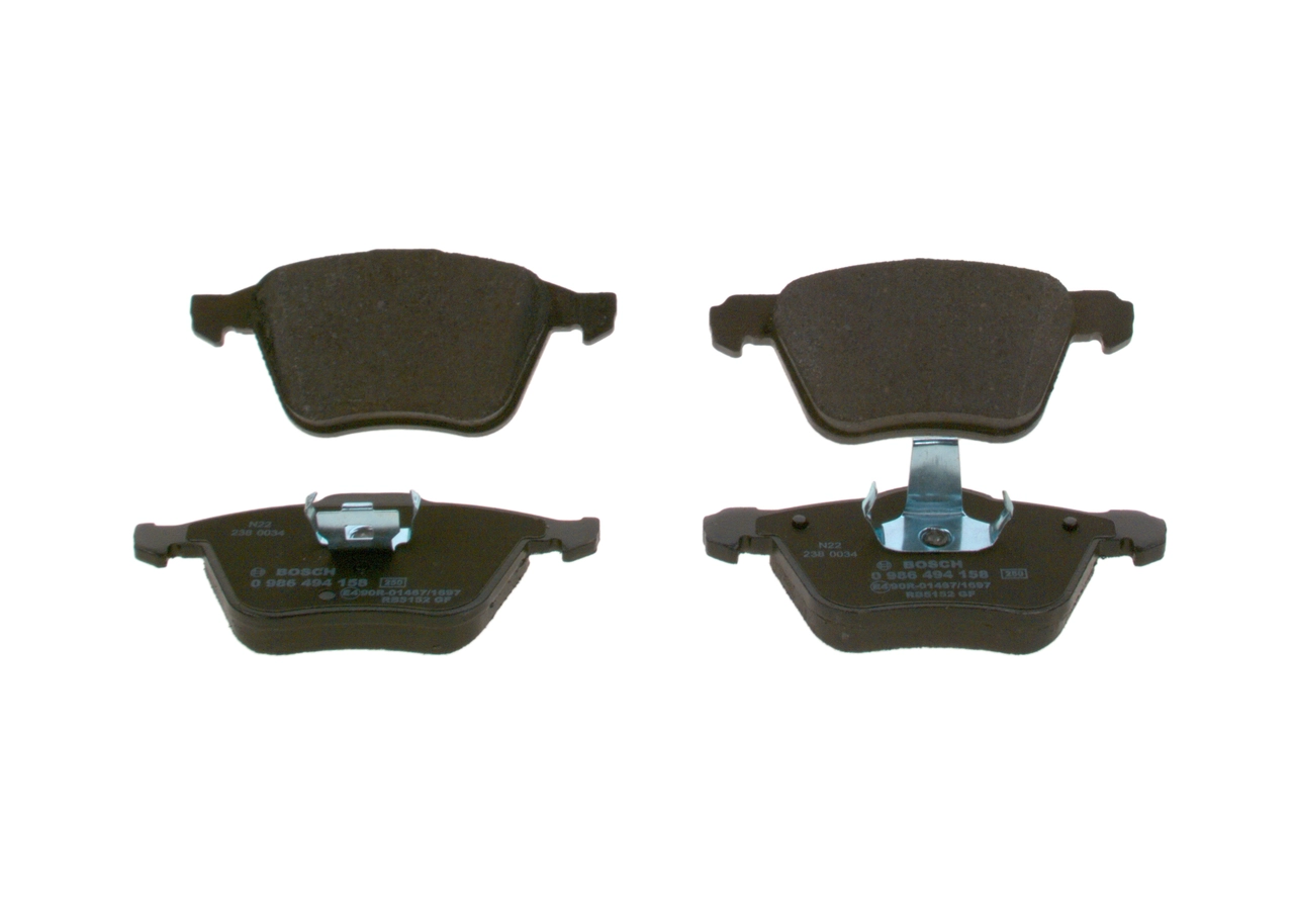Sapatas do freio dianteiras de disco Bosch 0986494158 preço, a partir de 45,56 USD
