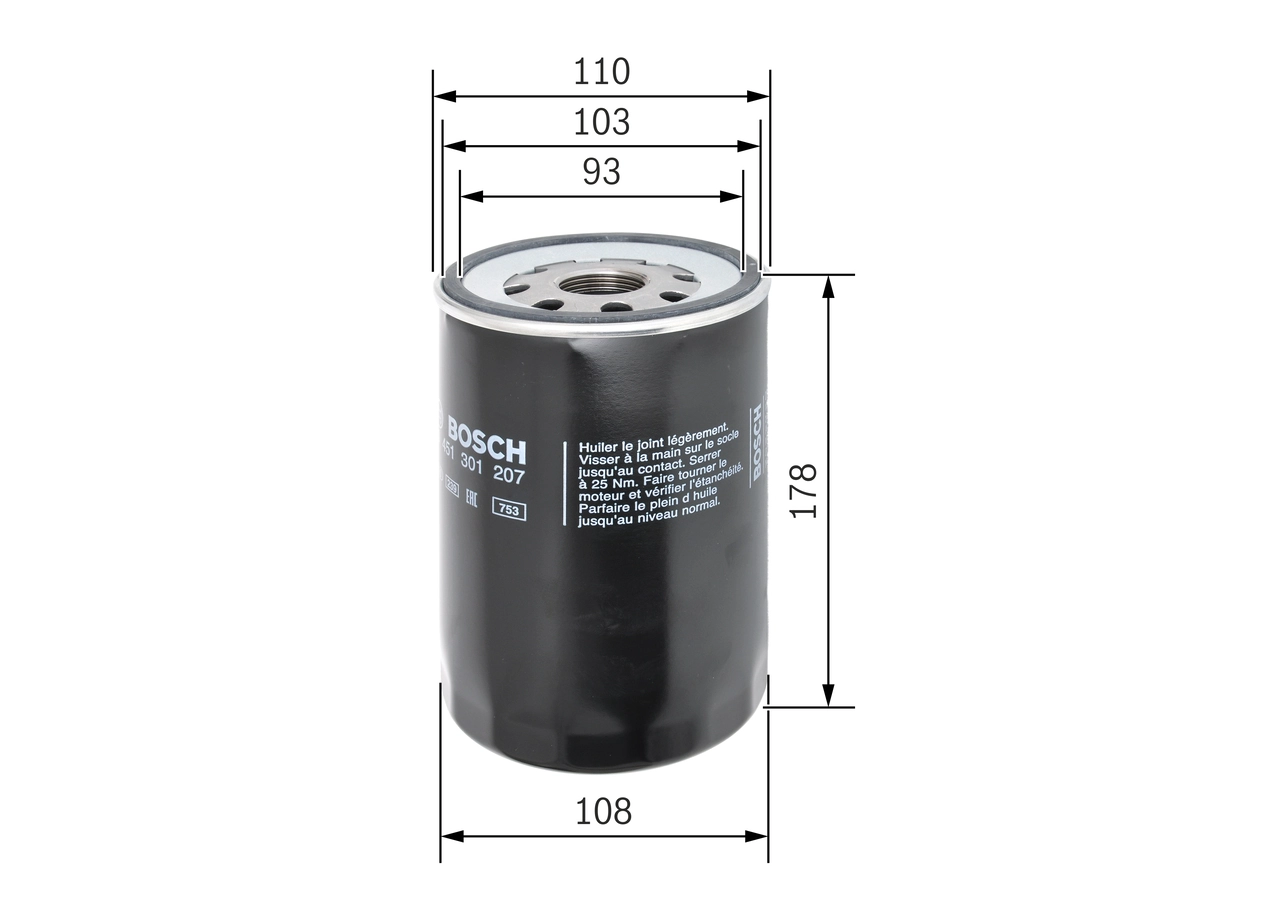 Filtro de óleo Bosch 0451301207 preço, a partir de 10,44 USD