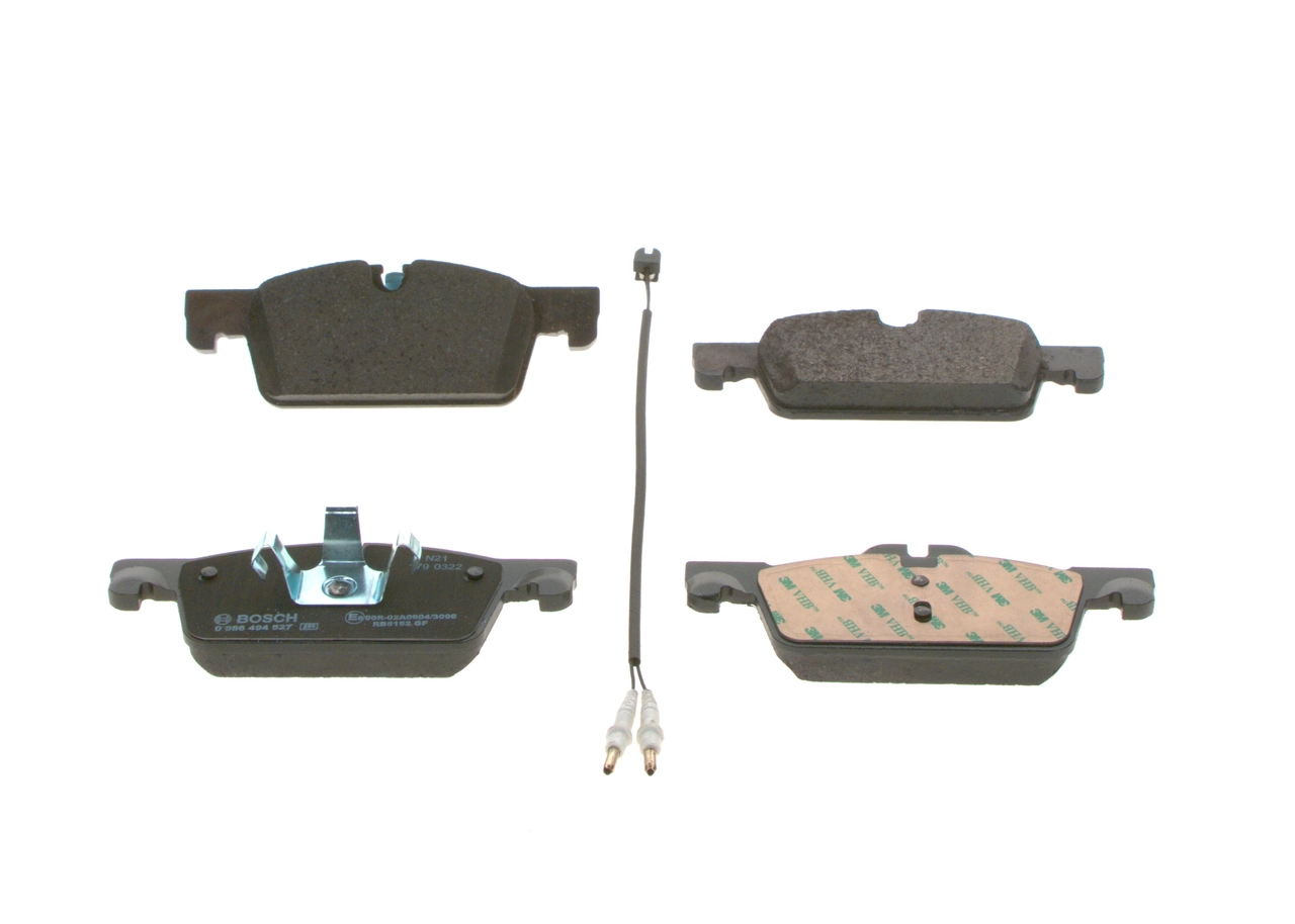 0986494527 Bosch Sapatas do freio dianteiras de disco