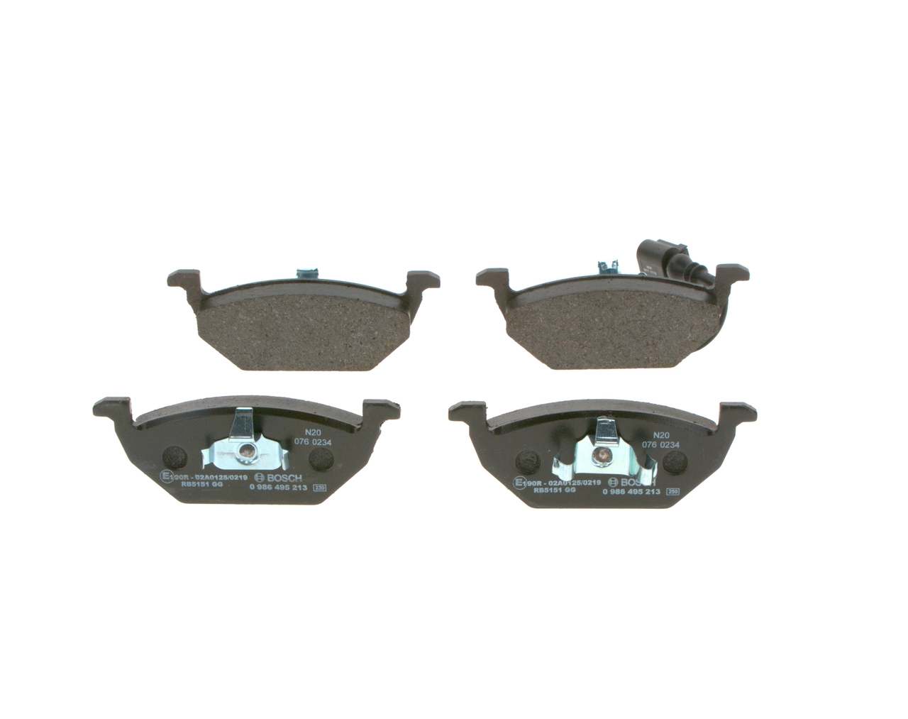 Compre 0986495213 Bosch Sapatas do freio dianteiras de disco