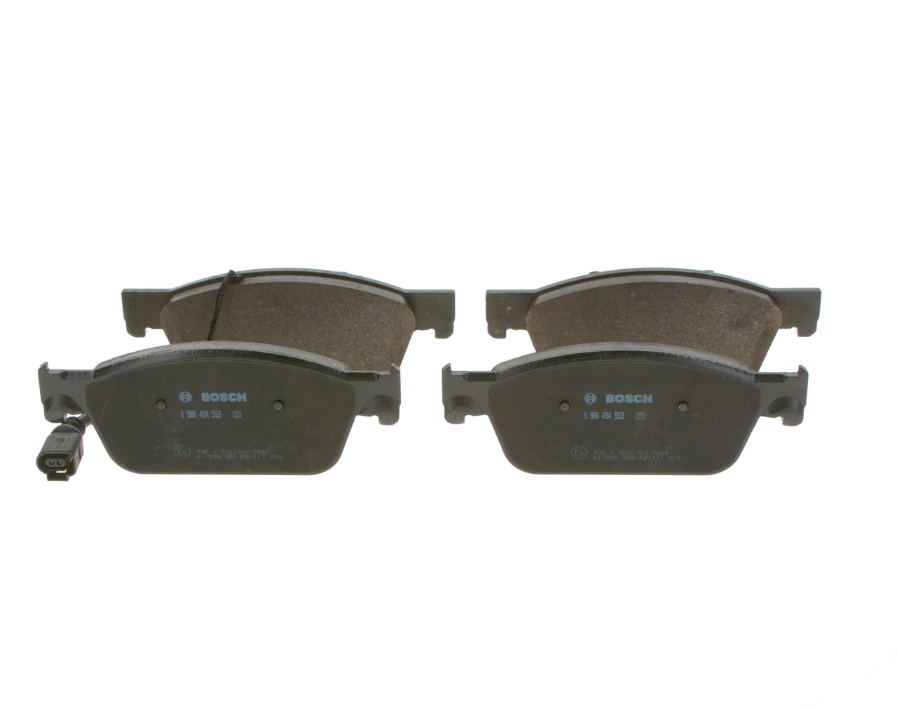 0986494553 Bosch Sapatas do freio dianteiras de disco