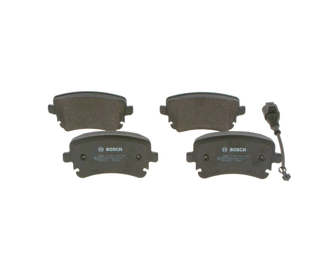 0986495094 Bosch Sapatas do freio traseiras de disco