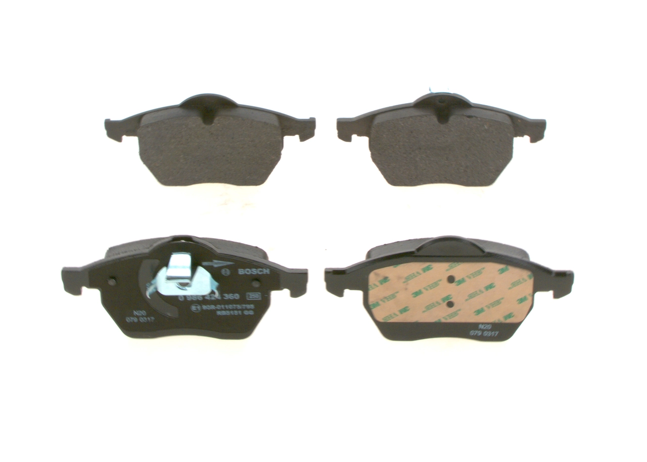 Compre 0986424360 Bosch Sapatas do freio dianteiras de disco