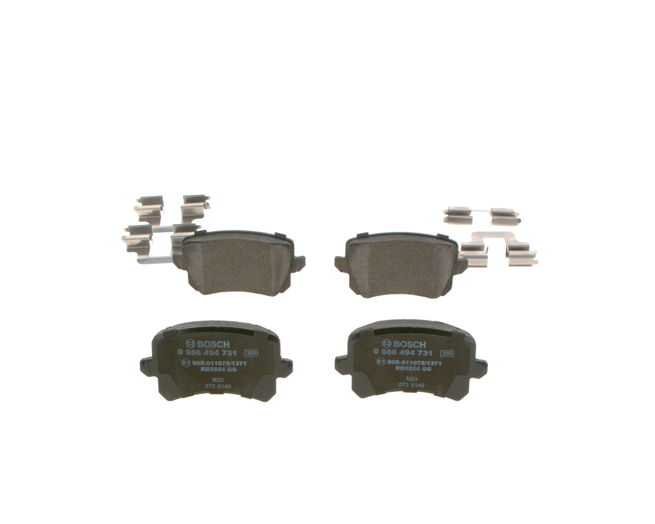 0986494731 Bosch Sapatas do freio traseiras de disco