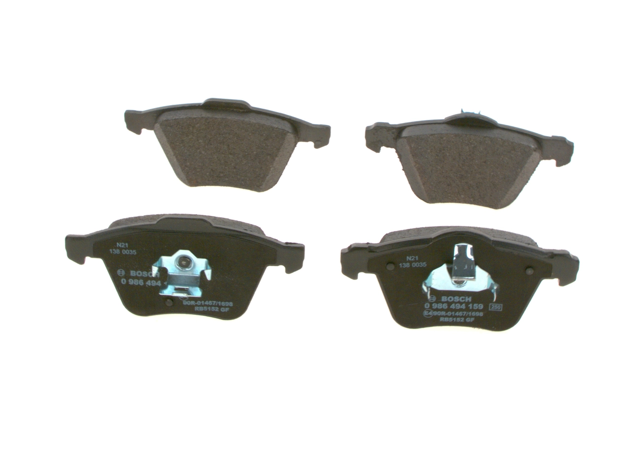 Compre 0986494159 Bosch Sapatas do freio dianteiras de disco