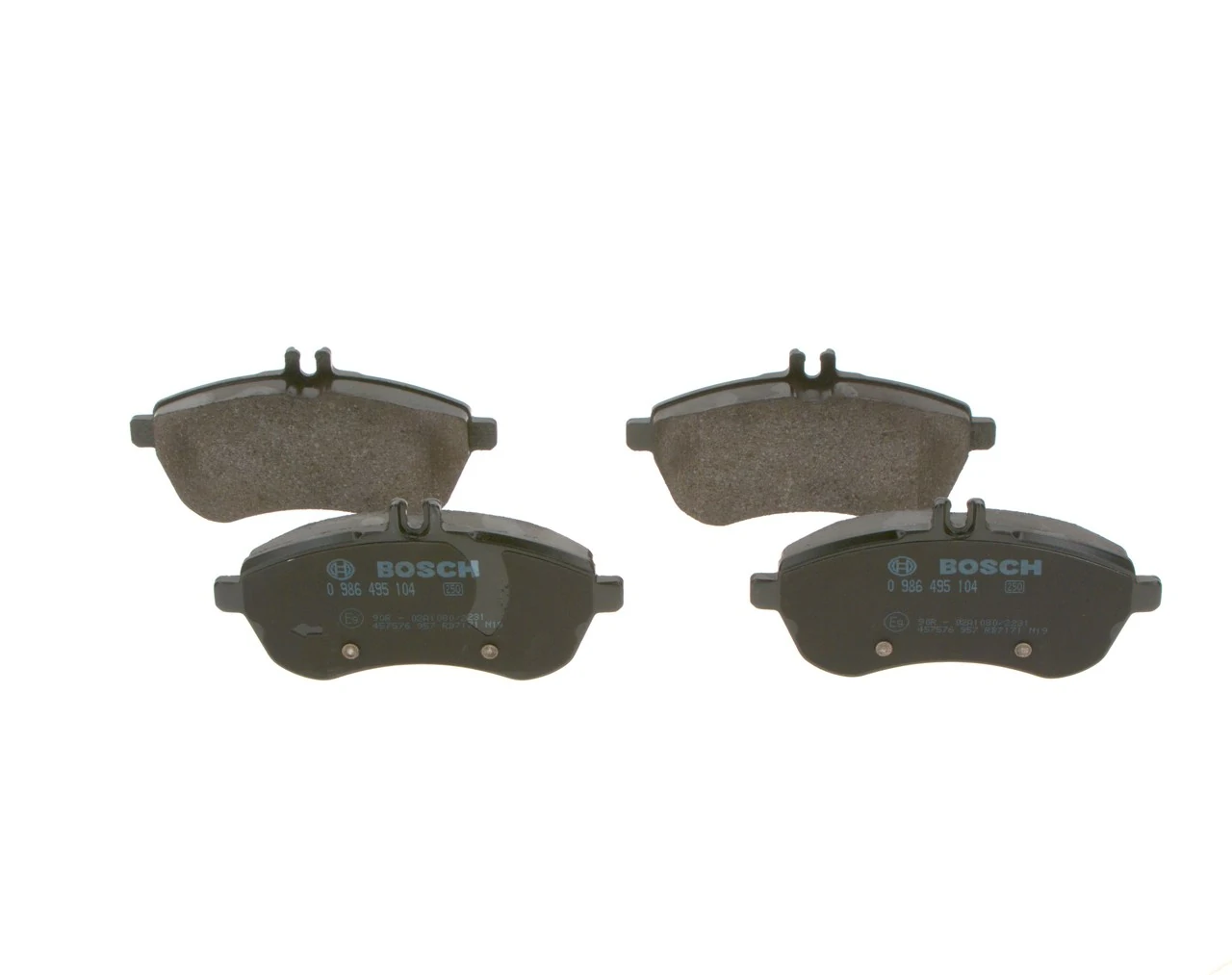 Sapatas do freio dianteiras de disco 0986495104 Bosch