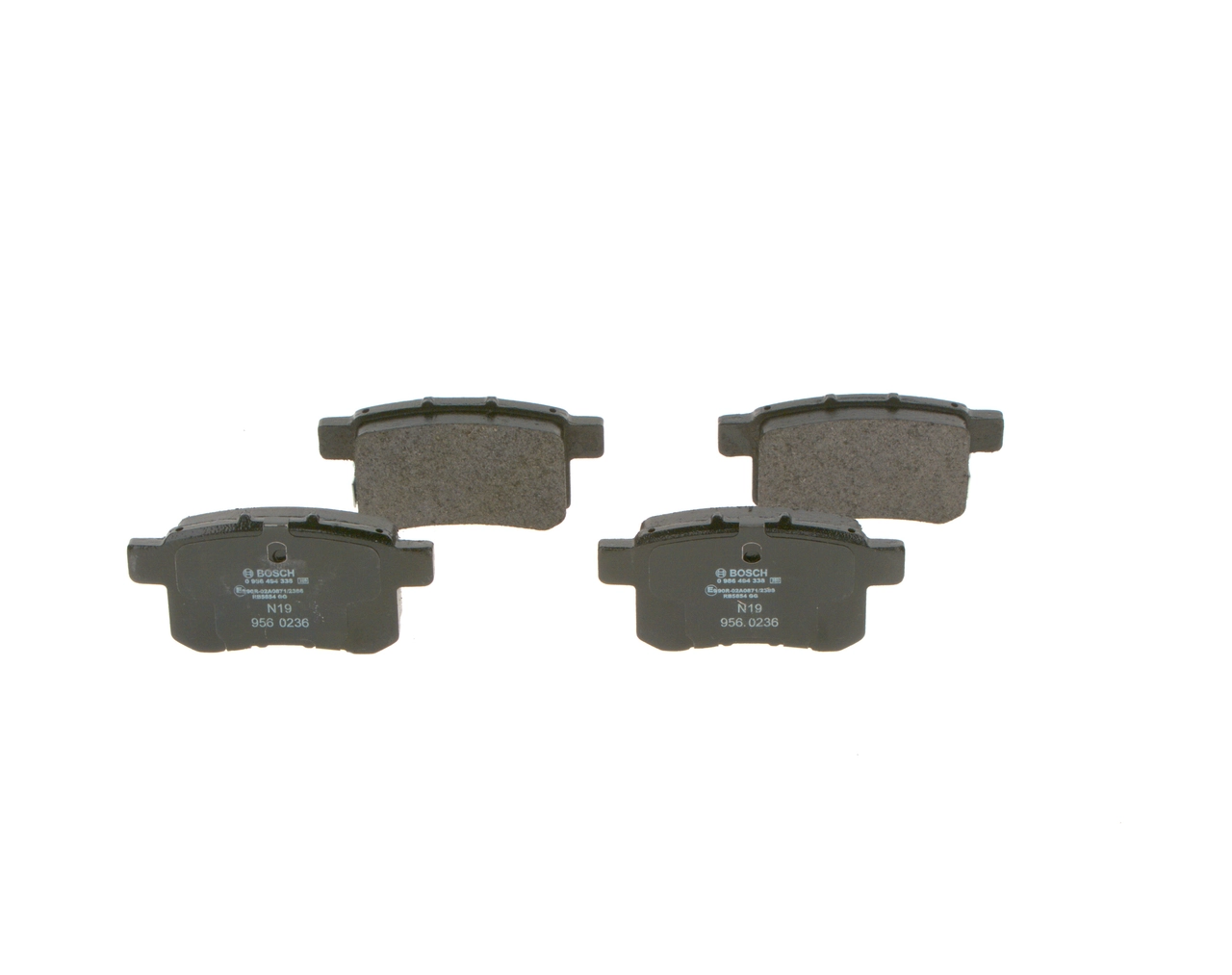 0986494338 Bosch Sapatas do freio traseiras de disco