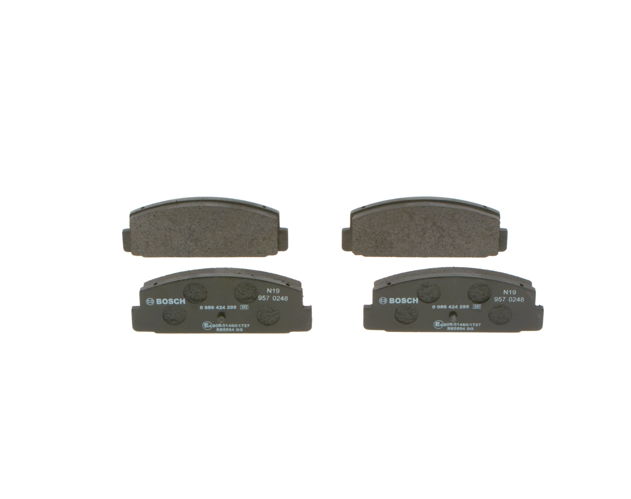 Sapatas do freio traseiras de disco 0986424295 Bosch