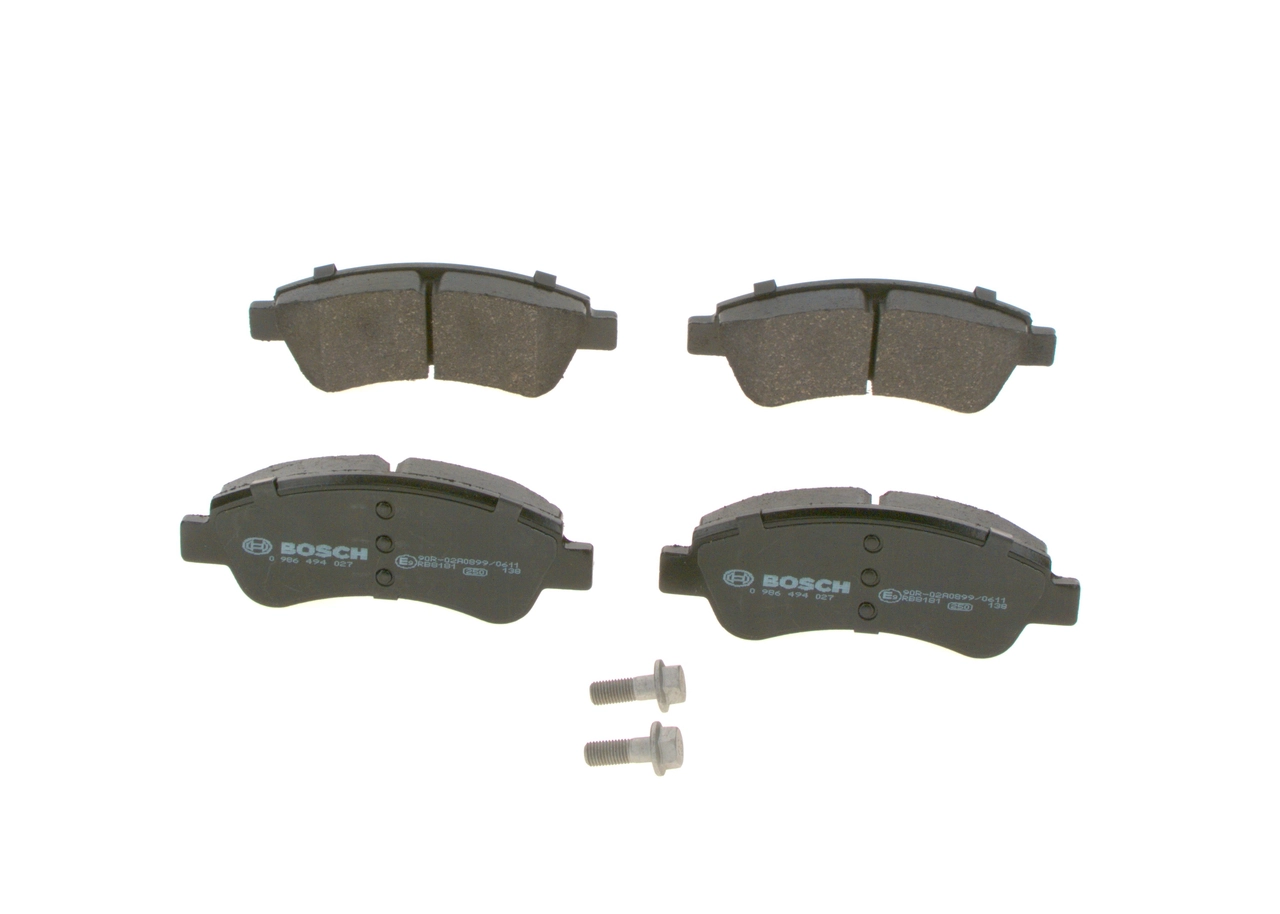 0986494027 Bosch Sapatas do freio dianteiras de disco