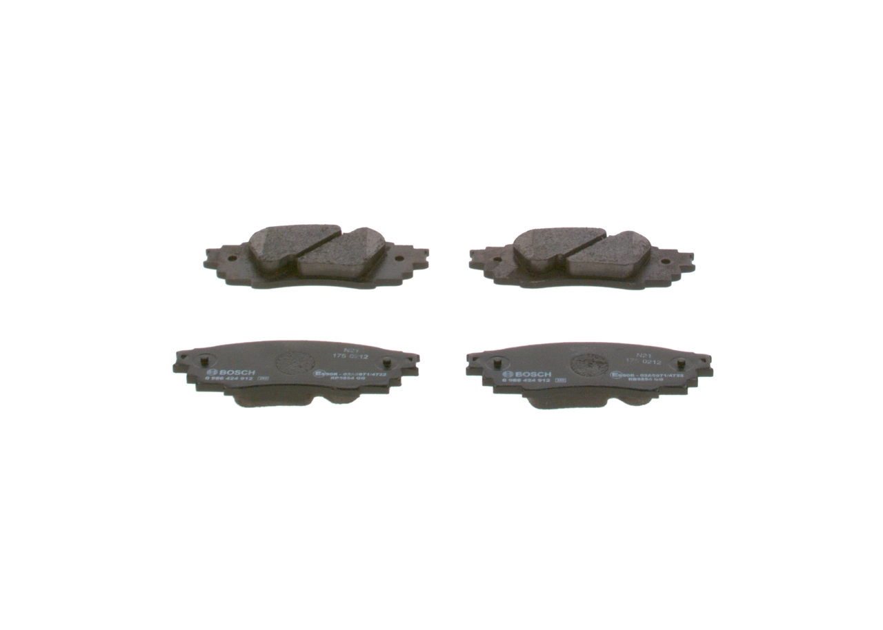 Sapatas do freio traseiras de disco Bosch 0986424912 preço, a partir de 30,27 USD