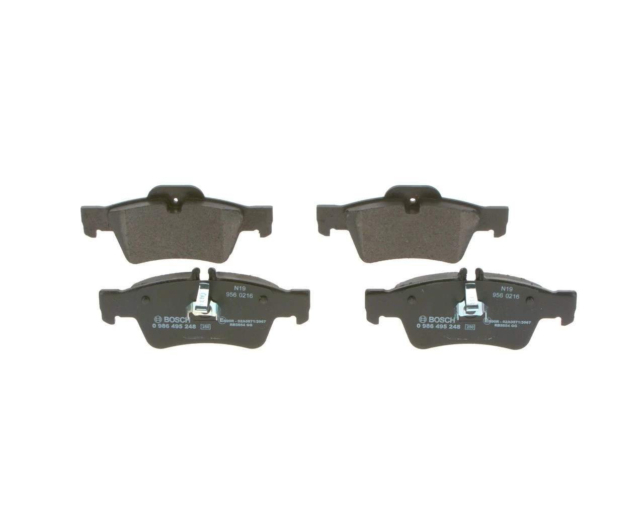 Sapatas do freio traseiras de disco Bosch 0986495248 preço, a partir de 28,53 USD