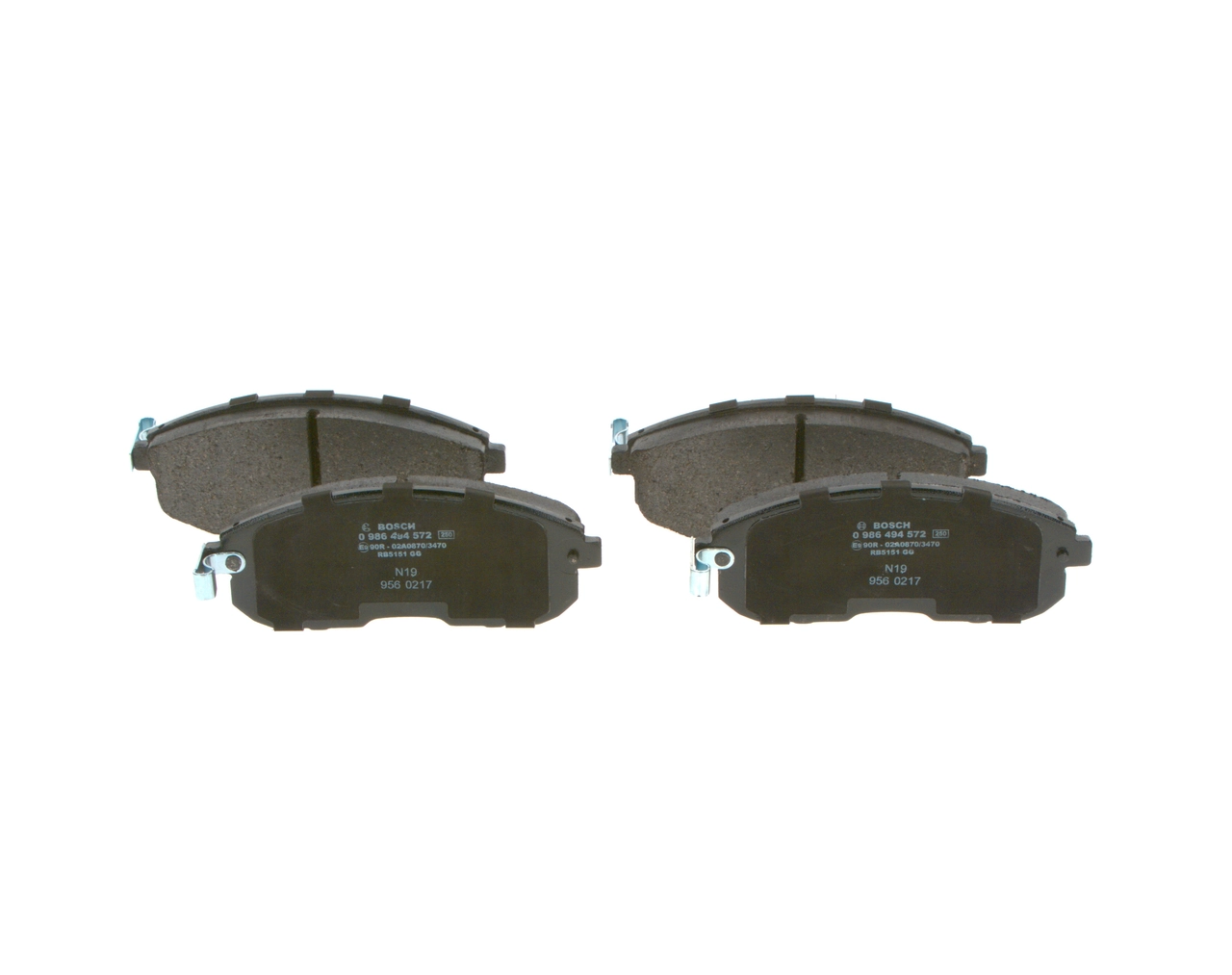 Sapatas do freio dianteiras de disco Bosch 0986494572 preço, a partir de 32,13 USD