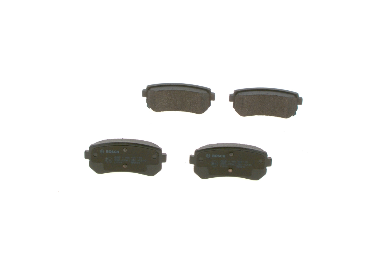 Compre 0986494140 Bosch Sapatas do freio traseiras de disco