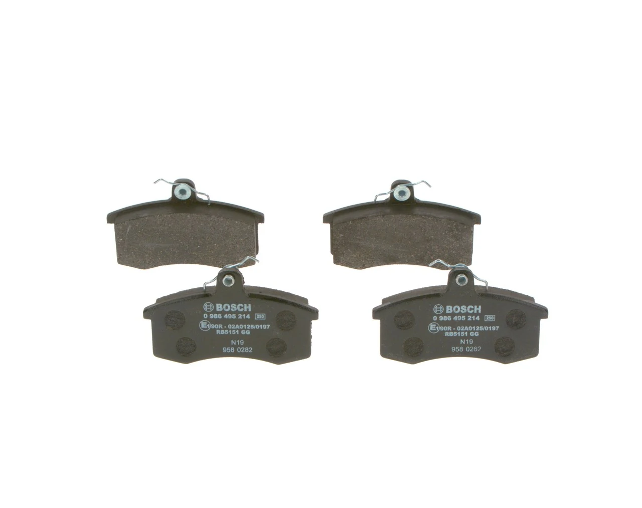 Compre 0986495214 Bosch Sapatas do freio dianteiras de disco