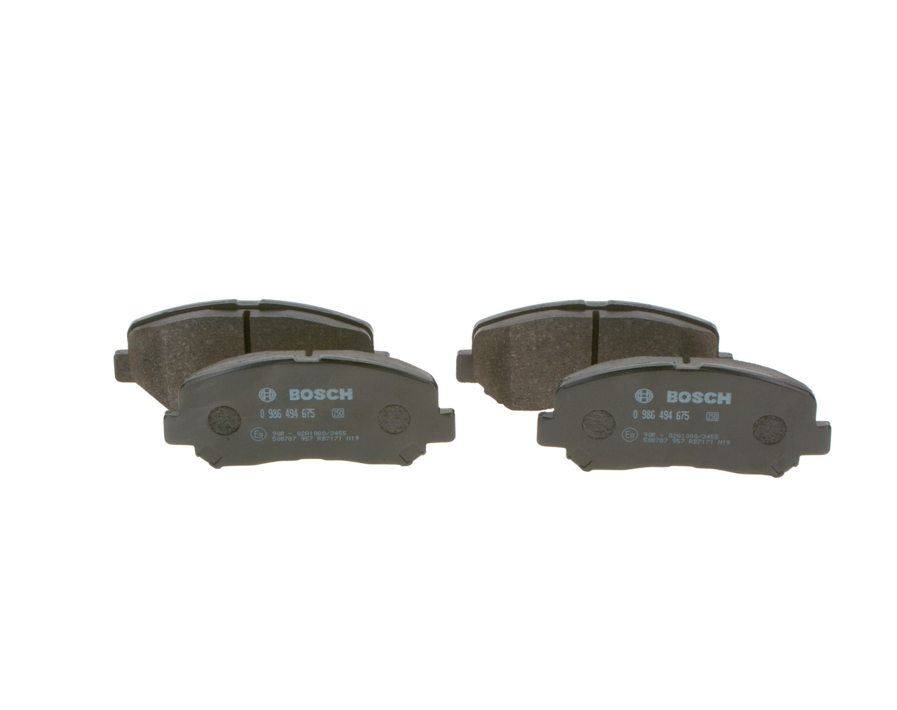Sapatas do freio dianteiras de disco 0986494675 Bosch