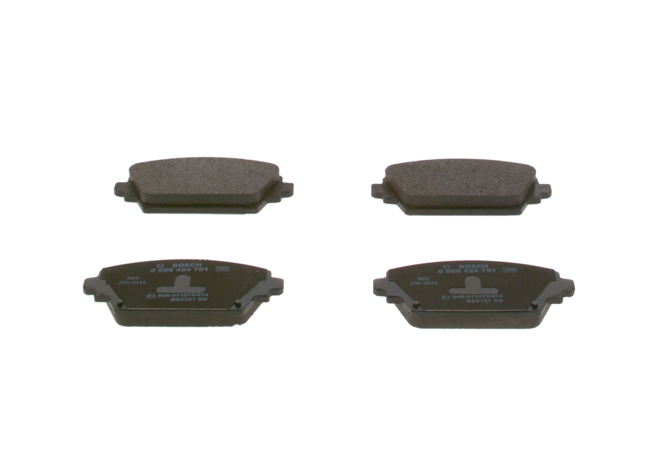 Compre 0986424791 Bosch Sapatas do freio dianteiras de disco