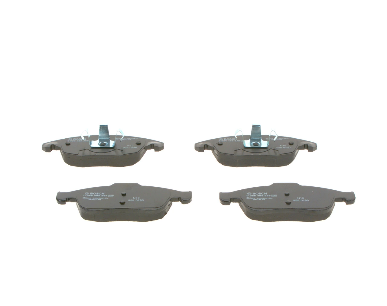 Compre 0986495258 Bosch Sapatas do freio dianteiras de disco