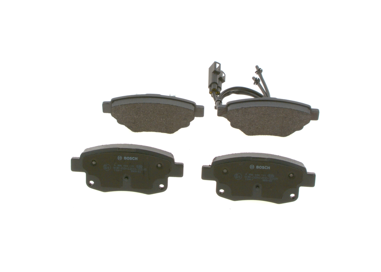 Compre 0986494171 Bosch Sapatas do freio traseiras de disco