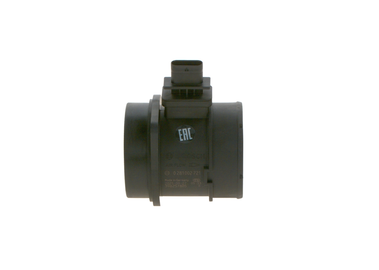 0281002721 Bosch Sensor de fluxo (consumo) de ar, medidor de consumo M.A.F. - (Mass Airflow)