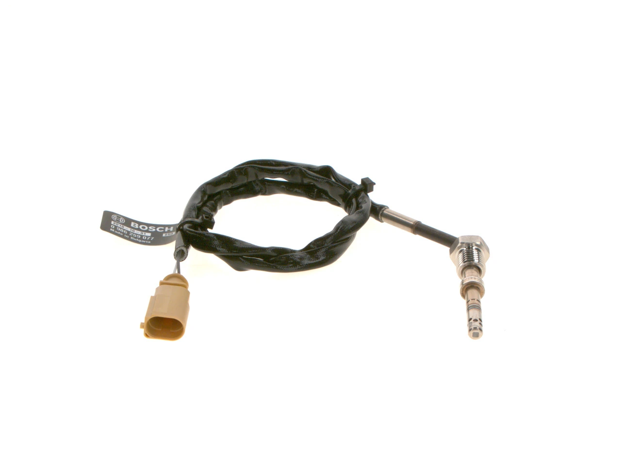 0986259077 Bosch Sensor de temperatura dos gases de escape (GE), depois de filtro de partículas diesel