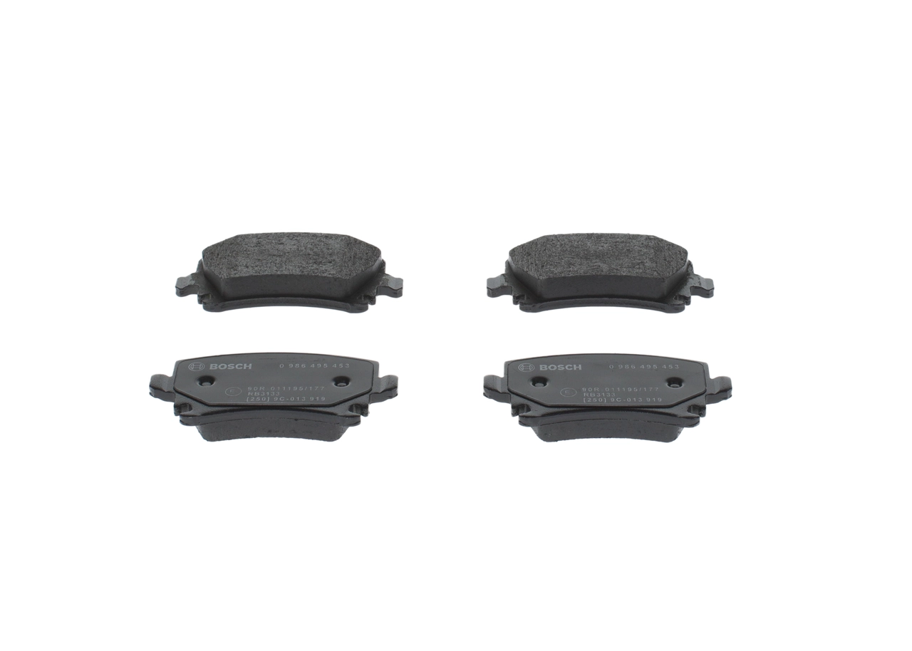 0986495453 Bosch Sapatas do freio traseiras de disco