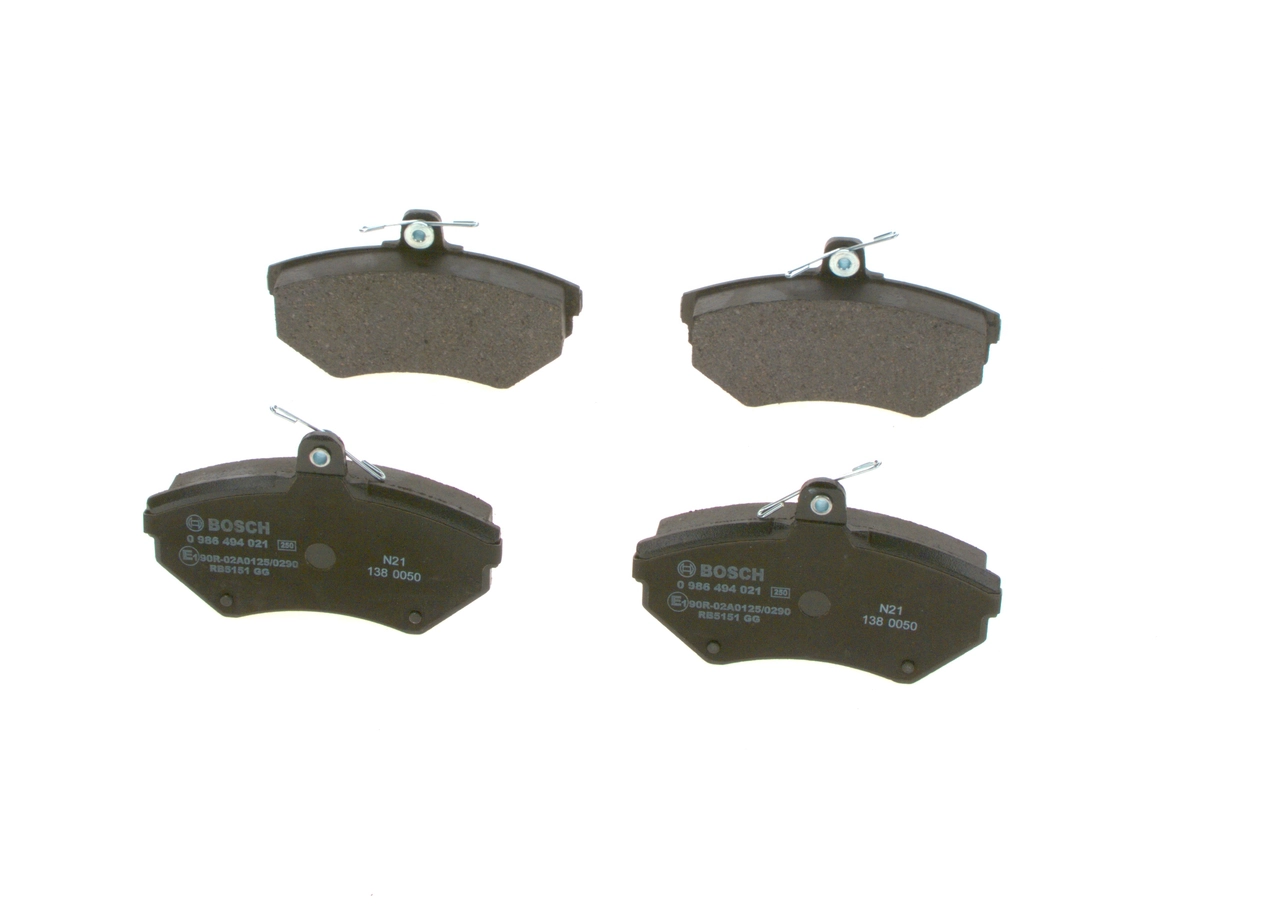 Compre 0986494021 Bosch Sapatas do freio dianteiras de disco