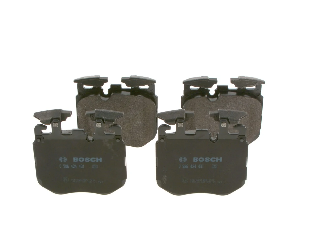Sapatas do freio dianteiras de disco 0986424431 Bosch