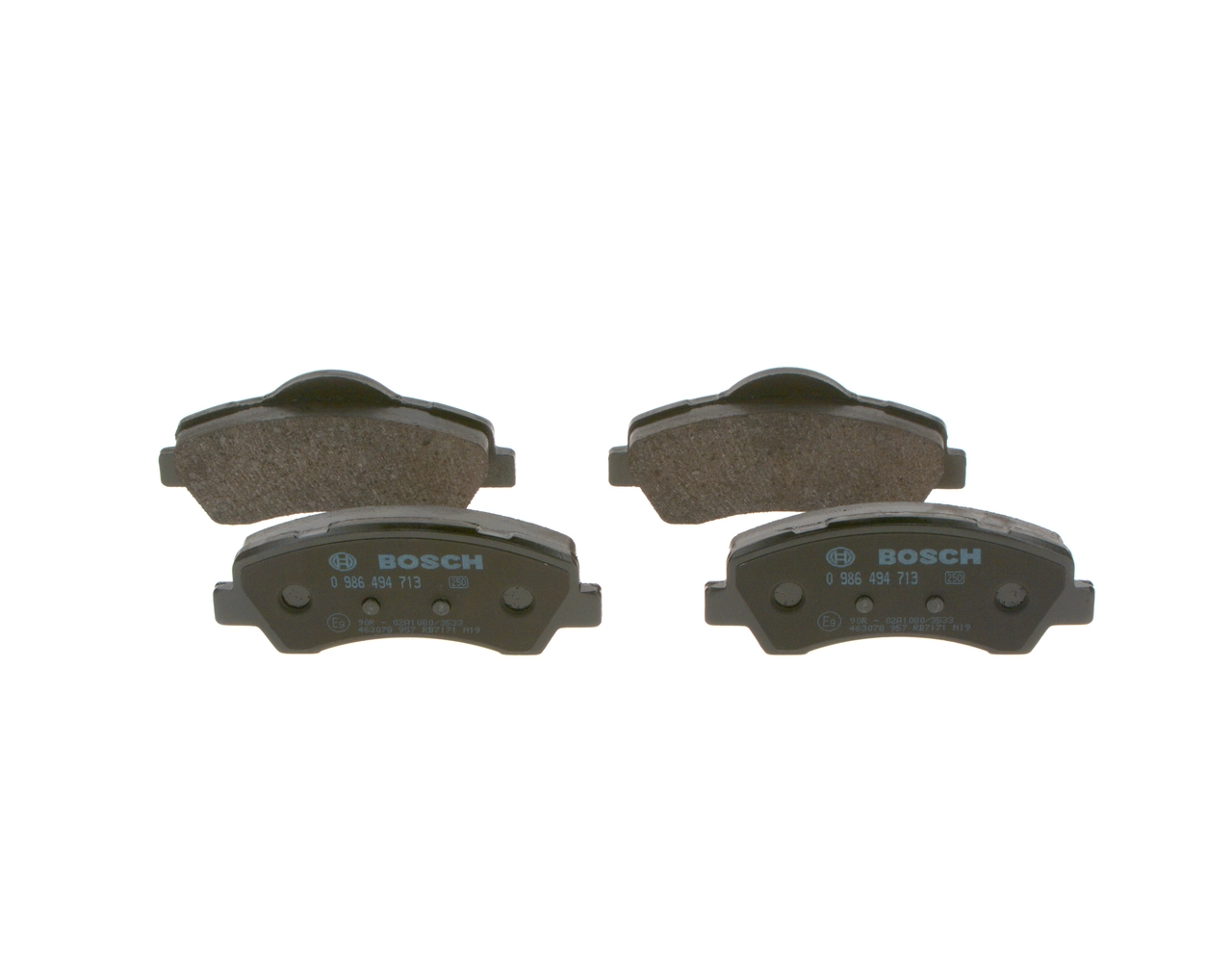 0986494713 Bosch Sapatas do freio dianteiras de disco