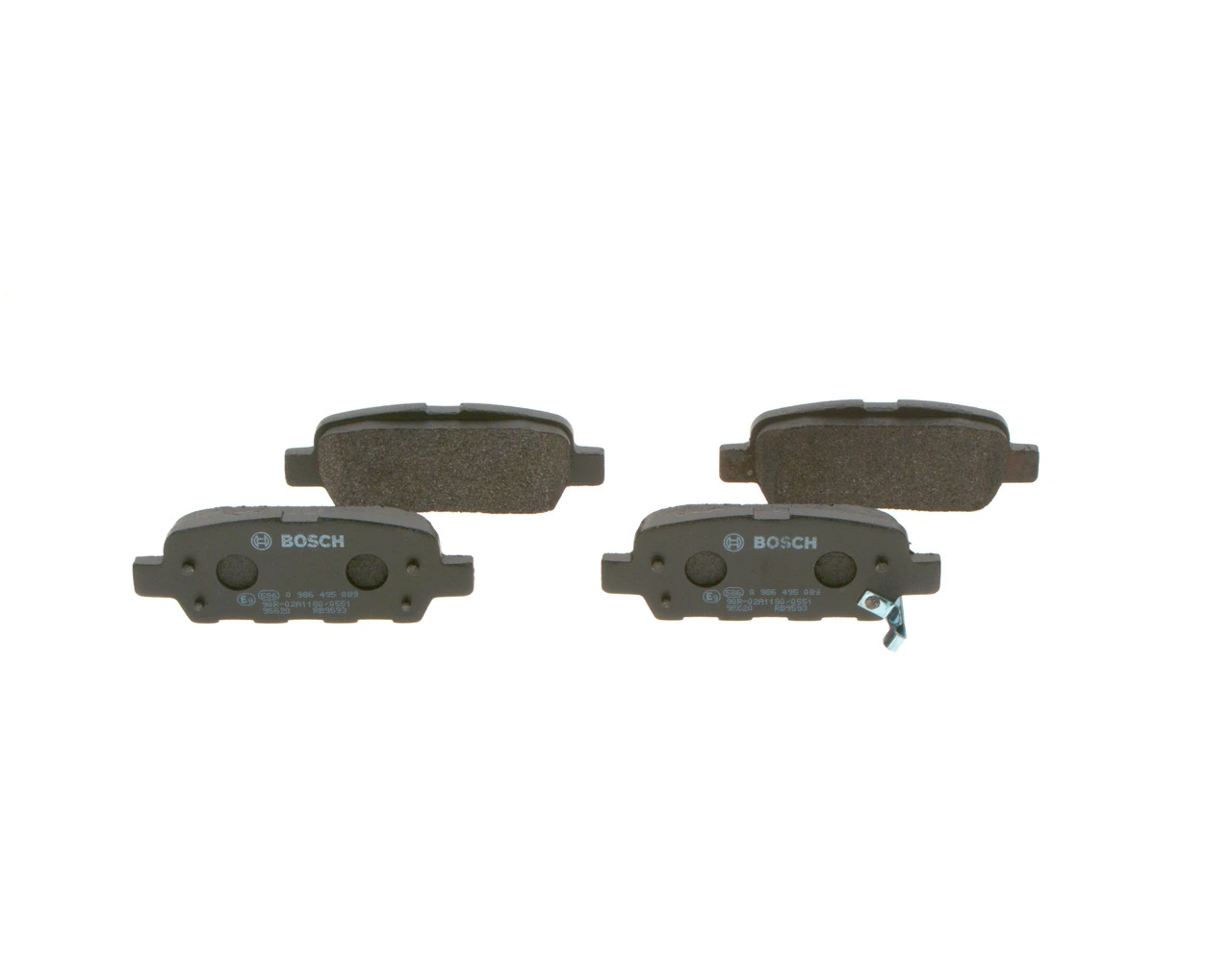 Sapatas do freio traseiras de disco Bosch 0986495089 preço, a partir de 21,87 USD