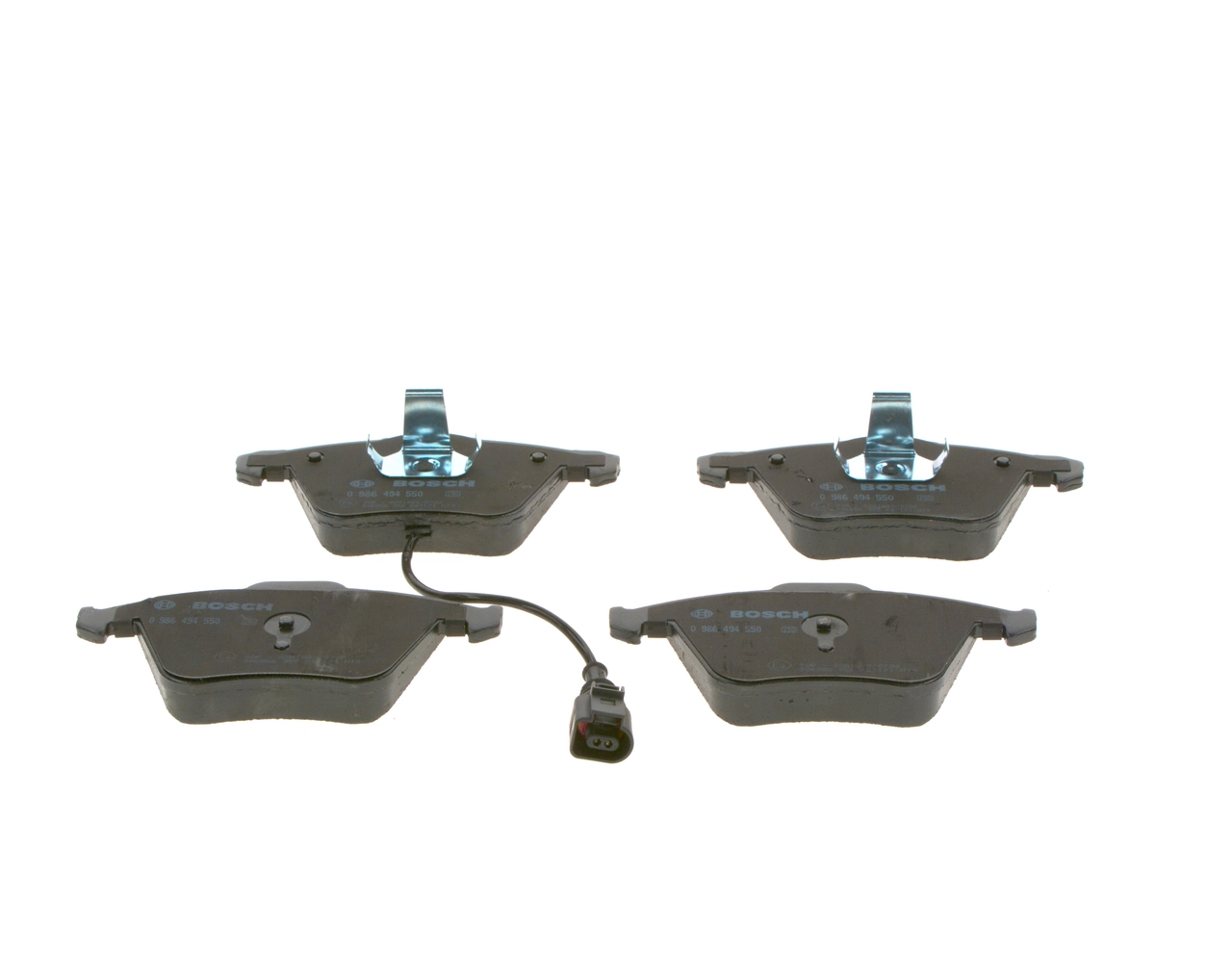 Sapatas do freio dianteiras de disco 0986494550 Bosch