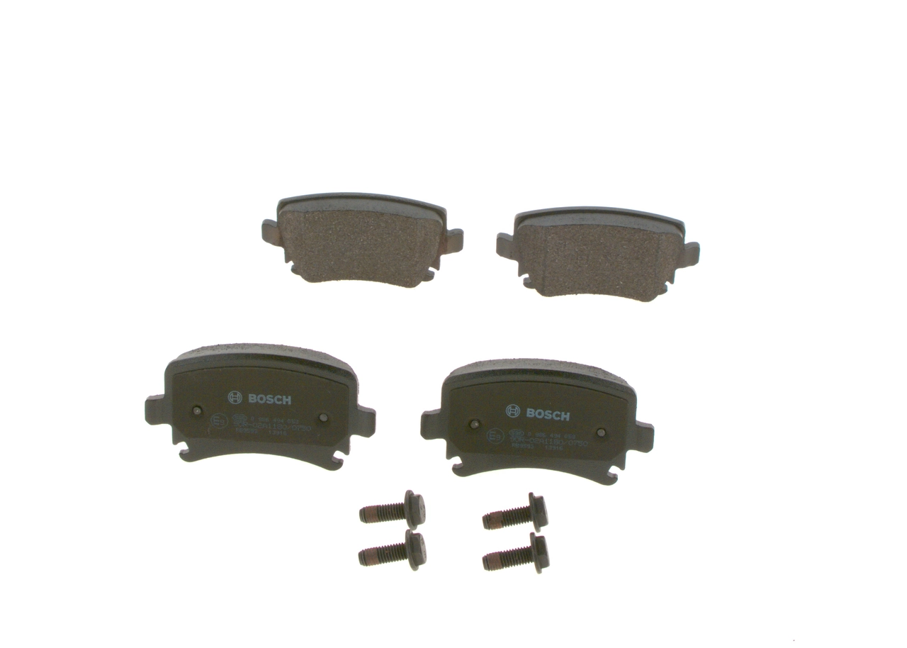 Sapatas do freio traseiras de disco Bosch 0986494053 preço, a partir de 23,34 USD