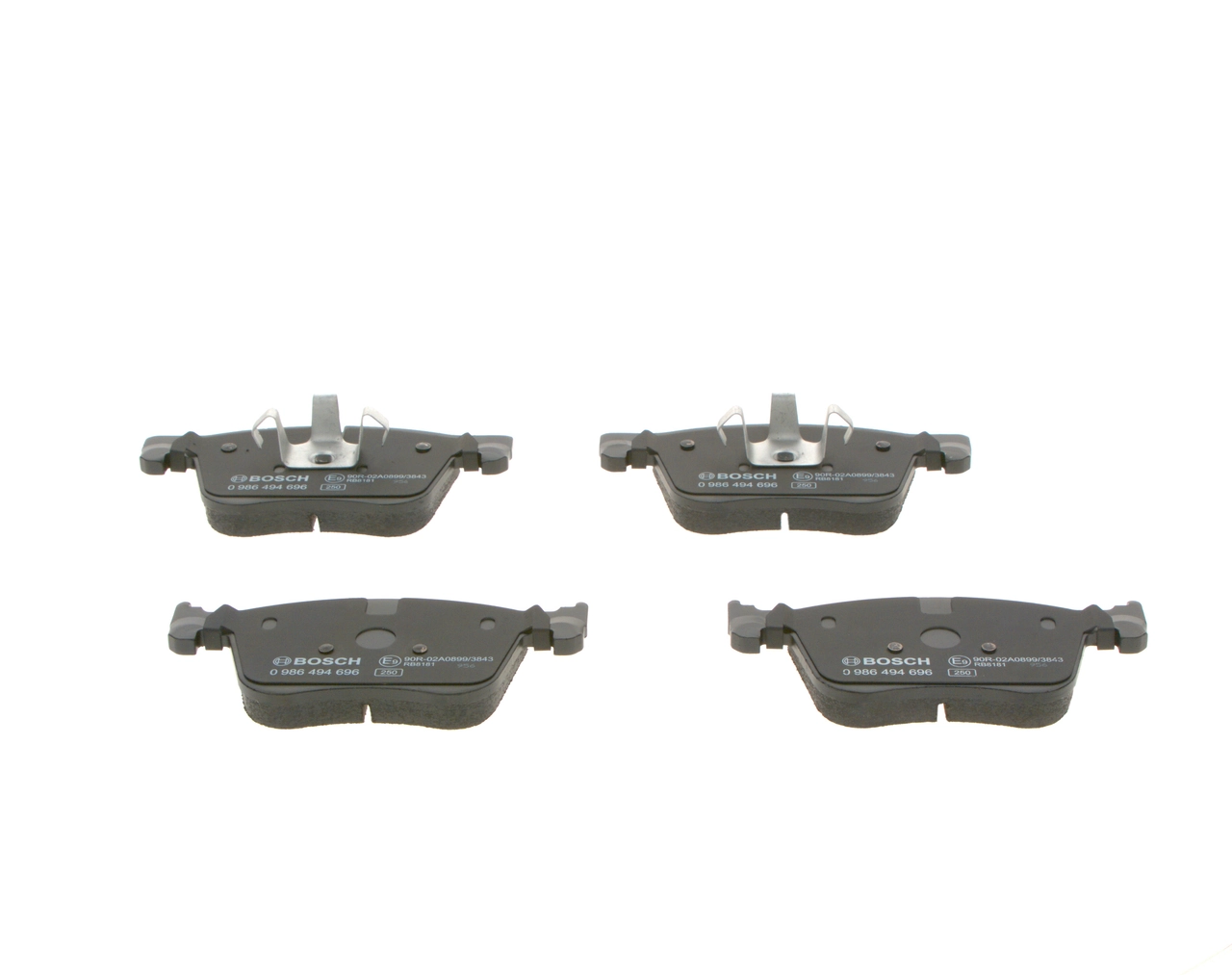 Sapatas do freio dianteiras de disco Bosch 0986494696 preço, a partir de 48,86 USD