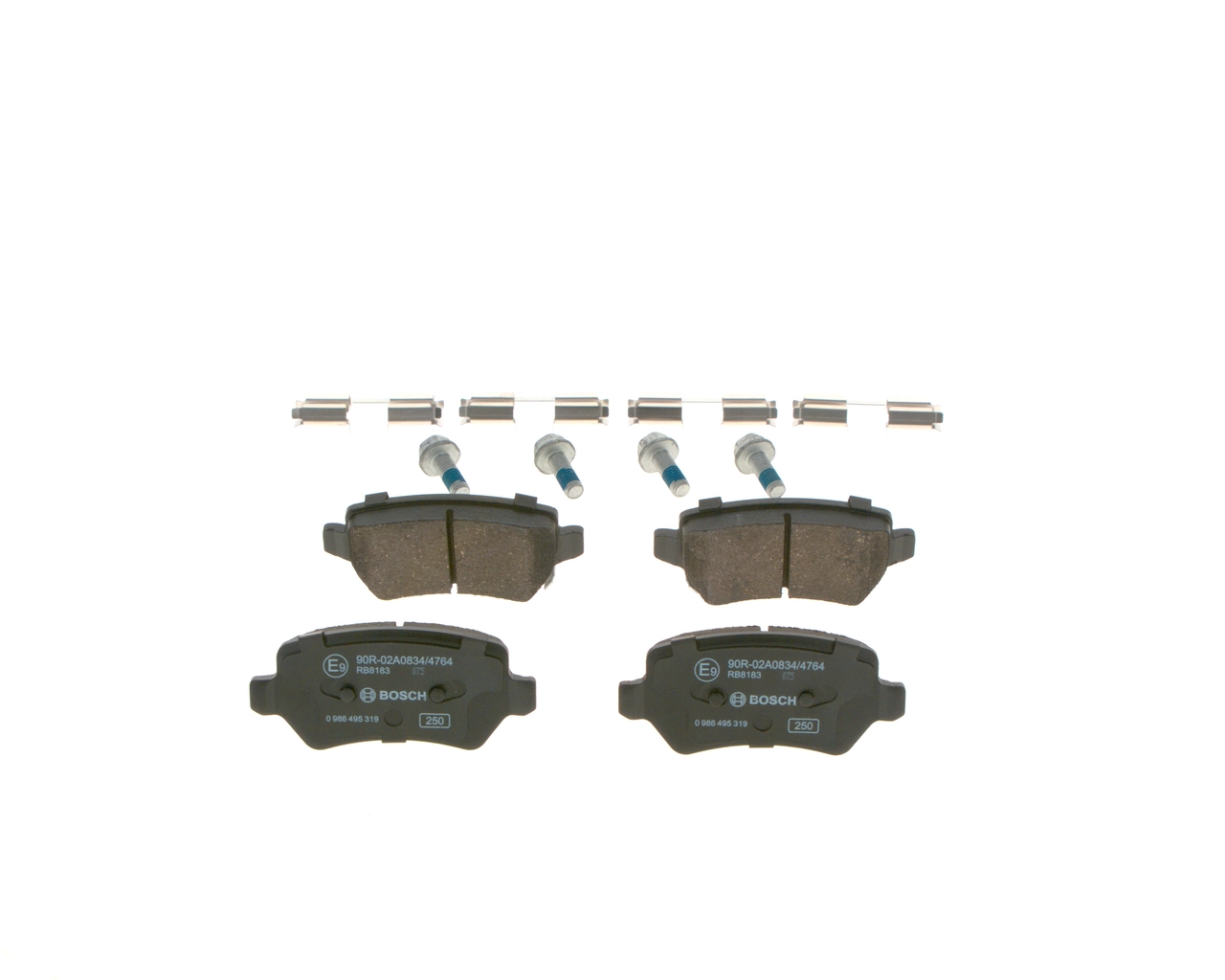 Sapatas do freio traseiras de disco 0986495319 Bosch