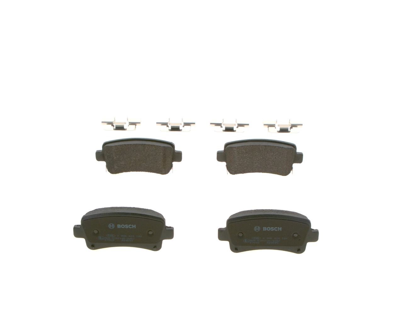 Sapatas do freio traseiras de disco 0986424124 Bosch